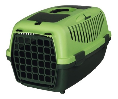 Transportadora Gatos Perros Trixie Capri 2- Petit Pet Shop Color Verde Oscuro y Verde Claro