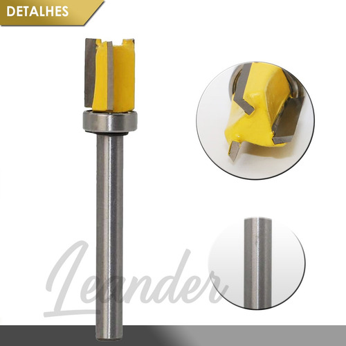 Fresa Tupia Dobradiça Guarnição Molde Madeira 14x6mm Porta