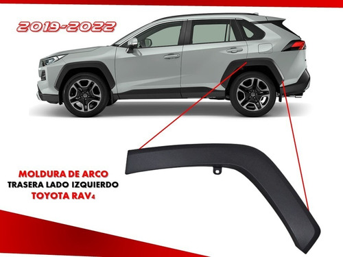 Moldura De Arco Trasera Lado Izquierdo Toyota Rav4 2019-2022