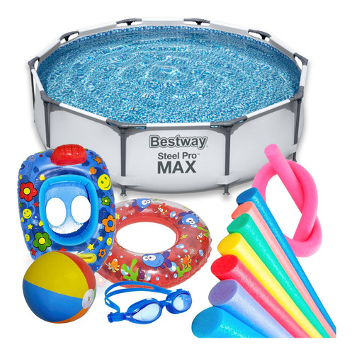 Imagen 2 de 7 de Piscina Bestway 4.678 Lts + Filtro + Bomba + Regalos