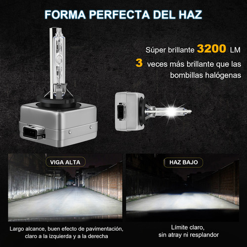 D1s Led Blanco Headligh 35w Luz De Cruce De Xenón Hid 6000k