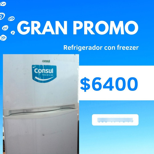 Heladera Consul Crm30e6 Con Freezer