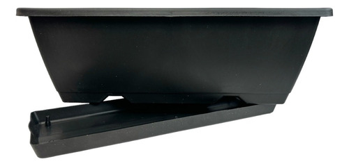 Maceta Rectangular Con Base. Jardinera Ventana 4 Piezas