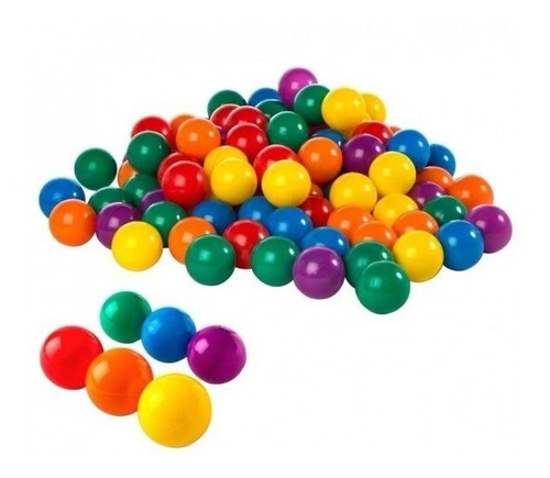 Pelotitas Plasticas Para Pelotero Pelotas 100 Unidades Intex