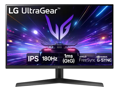 Monitor Gamer LG UltraGear 27” IPS, 180Hz, 1ms (GtG), NVIDIA G-SY...