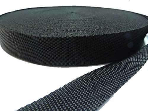 Imagen 1 de 3 de Cinta De Polipropileno Negro Rollo 1 1/2 Pulgada 100m