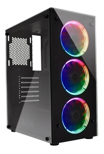 Gabinete Gamer Ev-g16 Atx Vidro Temperado C/ 3 Fans