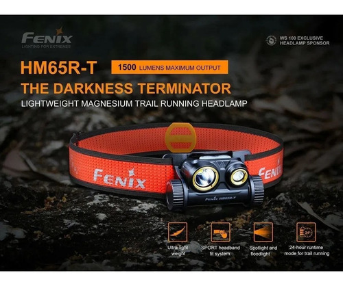 Linterna Minera Led Fenix Hm65r-t 1500 Lumens Recargable