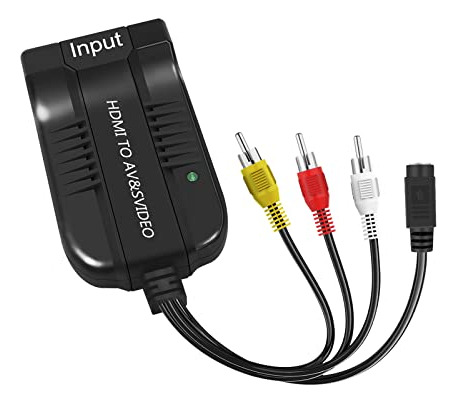 Audio De Vídeo Compuesto Hd 1080p Hdmi A Macho Av 3rca S-vid