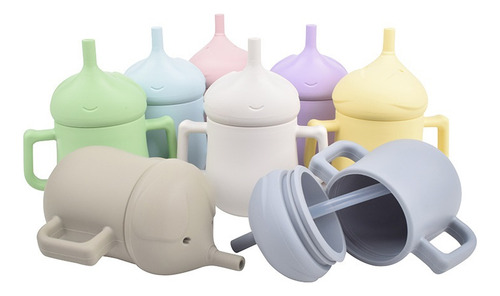 Taza De Chupete De Silicona For Niños, Resistente A Caídas