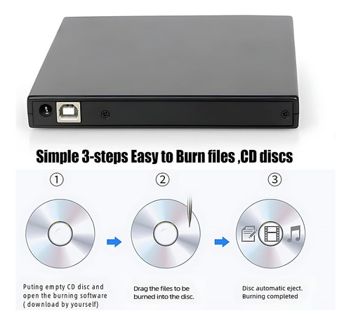 Unidad Externa De Cd/dvd Gingo Player Usb Para Computadora P