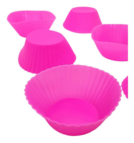 Moldes Silicona Cupcake Muffins Set X 6 Unidades (si94)