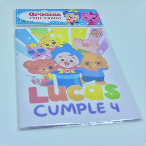 20 Mini Libros Plim Plim Para Colorear / Souvenir Cumpleaños