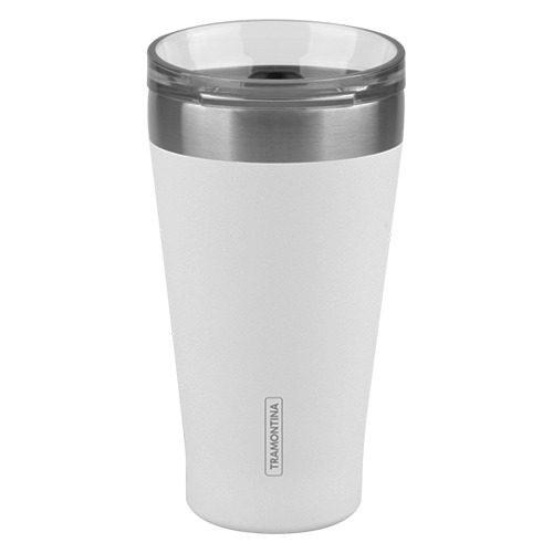 Vaso Térmico Blanco Con Tapa 550ml. Exata