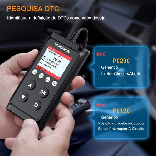 Scanner Automotivo Thinkcar Thinkobd20 Obd2 Leitor De Código