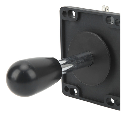 Palanca Tipo Joystick Arcade, Ovalada, Negra, Con Mango Clás