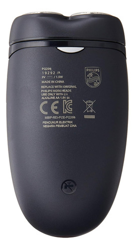Afeitadora Eléctrica Philips Pq206, Funciona Con Pilas, Prác