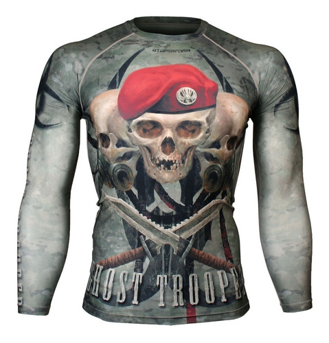 Remera Compresión Rashguard Btoperform Ghost Trooper