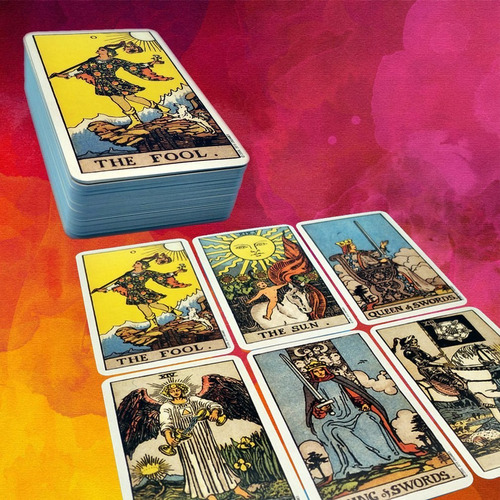 Imagen 2 de 6 de Smithwaite Tarot Tarjetas 78 Hojas/conjuntos De Caja De Colo