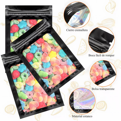 100 Bolsas Tigmanerung Stand Up Pouch De Plastico Para 50g N