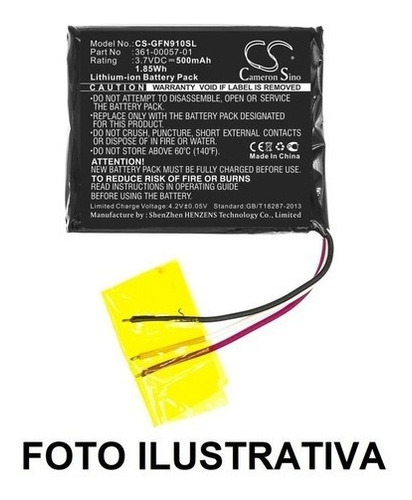Bateria Relógio Forerunner 910xt 361-00057-00, 361-00057-01