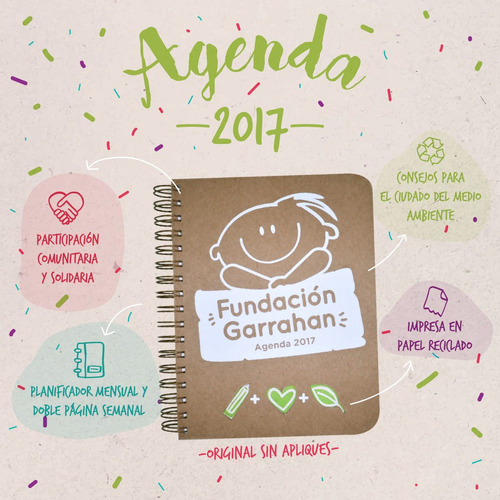Agenda 2017 - Fundación Garrahan - Sin Apliques 3d