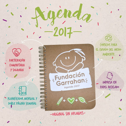Agenda 2017 - Fundación Garrahan - Sin Apliques 3d
