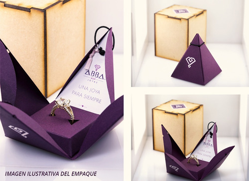 Anillo De Compromiso Moissanita Oro 18k Venus Abba Joyas