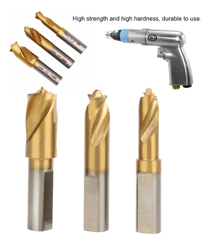 Juego De Brocas Hss Co Cobalt Cutter De 3 Piezas
