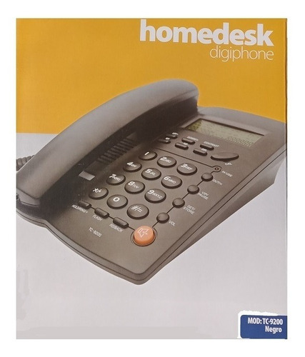 Imagen 10 de 10 de Teléfono Fijo Tc-9200 Homedesk Altavoz Identif. De Llamadas