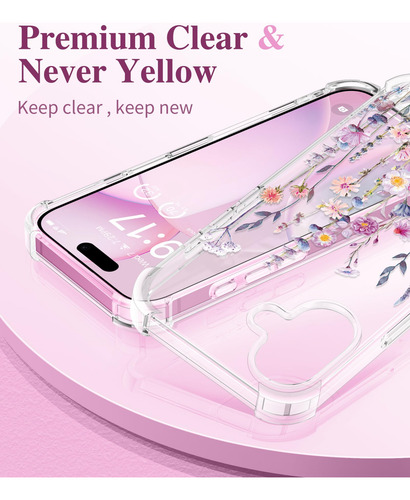 Funda De Teléfono Gviewin Para iPhone 16 Plus 6.7 Con Protector