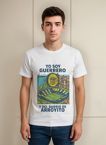 Remera De Rosario Central Puro Algodon
