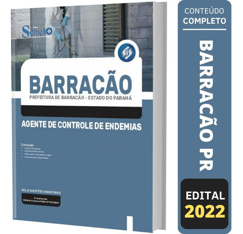 Apostila Concurso Barracão Pr Agente De Controle De Endemias