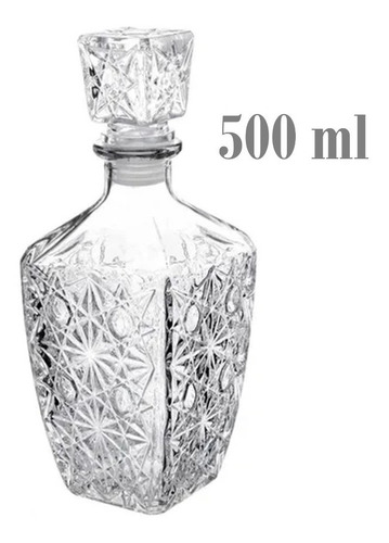 15 Botellas De Cristal Diamante 500ml Vidrio Recuerdo
