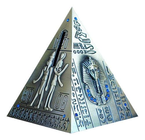 Garneck - Hucha De Metal Egipcio, Diseo De Pirmide