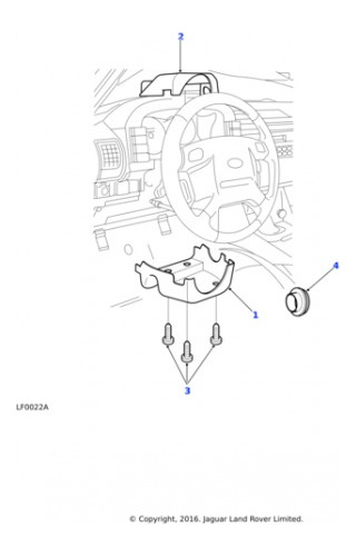 Acabamento Superior Do Volante Discovery 2 1998-2004