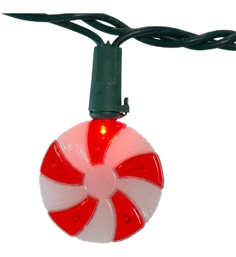 Serie Navideña En Forma De Caramelos Con 20 Luces De 1,8m
