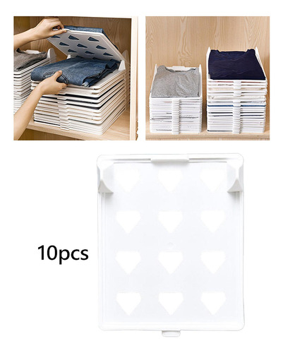 10pcs Shirt Organizer Laundry Folder 35cmx29cmx5.8cm