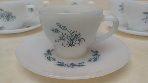 Tazas Y Platos Café Rigopal Rigolleau Primavera 6un Nuevos