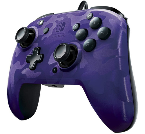 Controller Wired Faceoff Deluxe + Audio - Purple Camo (pdp