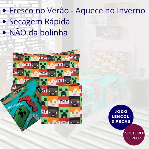 Jogo De Lençol Infantil Menina Menino 3 Pçs Personagem Macio