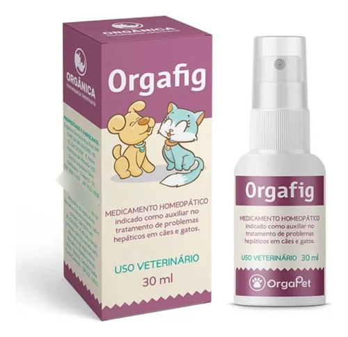 Orgapet Orgafig Cães E Gatos Spray 30ml Homeopático