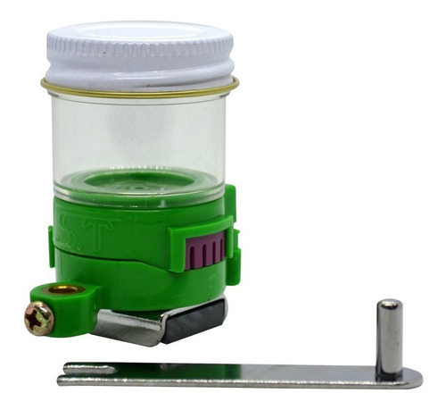 Dosificador De Silicon Líquido Para Hilo En Máquina De Coser Color Verde