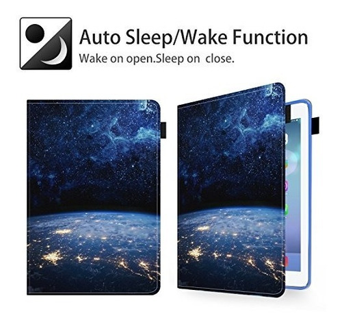 Imagen 3 de 6 de Dteck iPad Mini 1/2/3 Funda - Slim Fit Folio Stand Pu Funda