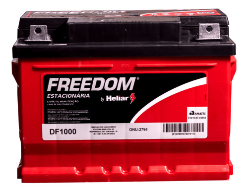 Bateria Freedom Df1000 70ah Para Energia Solar Off Grid