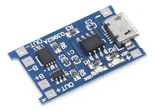 Placa De Carga 5v A 4.2v 1a Con Microusb Y Protección.