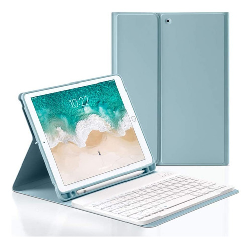 Funda Con Teclado Godou Para iPad 10,2 2019 / 2020 (d13t)