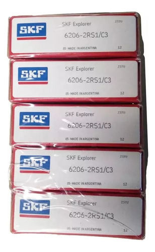 Ruleman Rodamiento Skf - 6206-2rs1/c3 X 5 Unidades Skf