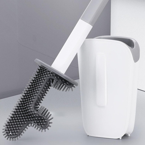 Sqd Escobilla De Baño Cactus, Mango Largo De Silicona Con