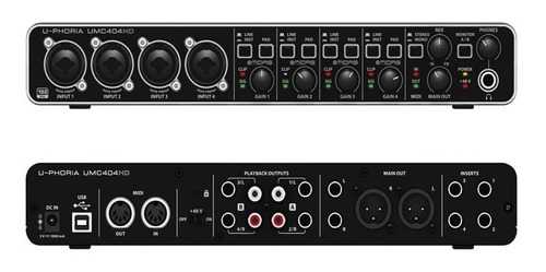 Interface Behringer U-phoria Umc404hd Inmediato